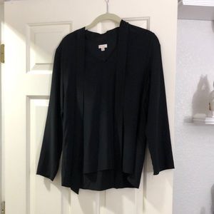 Cuyana Silk Tie Blouse